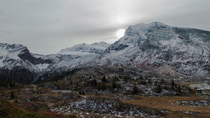 landscape around simplon pass area in valais