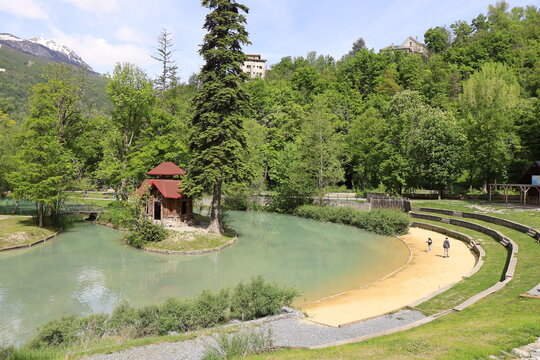 Le parc de la Schappe, parc public, ville de Brian&ccedil;on, d&eacute;partement des Hautes Alpes, France