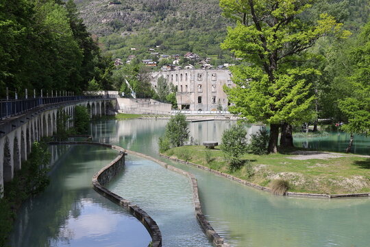 Le parc de la Schappe, parc public, ville de Brian&ccedil;on, d&eacute;partement des Hautes Alpes, France