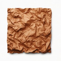 Obraz premium A vibrant brown crumpled paper texture filling the entire frame