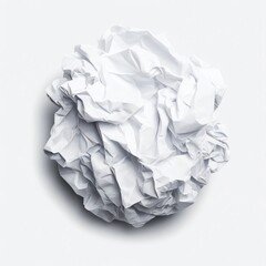 Obraz premium A vibrant white crumpled paper texture filling the entire frame