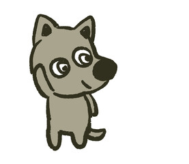 dog gray color 