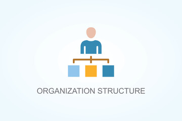 Organization Structure Vector  Or Logo Sign Symbol Illustration