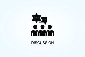 Discussion Vector  Or Logo Sign Symbol Illustration