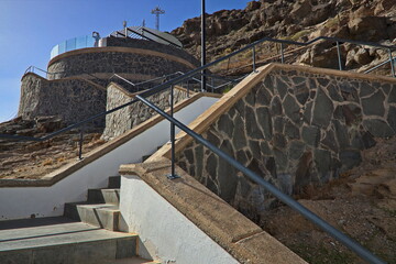Stairs to the viewpoint in Puerto de Mogan on Gran Canaria,Canary Islands,Spain,Europe

