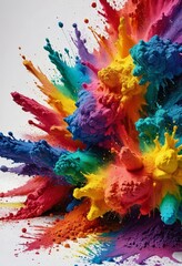 Abstract Colorful Explosion
