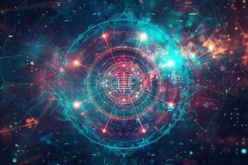 Obraz premium Cosmic graphic background