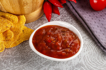 Spicy mexican sauce Salsa dip