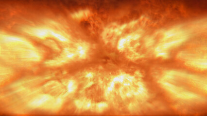 fire flame explosion in space