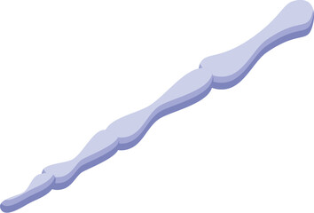 Isometric toothpaste squeeze illustration with dental hygiene and dental care concept in 3d vector graphic design. Isolated on a white background