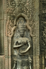 Hindu bas-reliefs at Angkor Wat temple