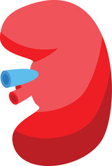 Vibrant cartoon illustration of a red boxing glove with a cheerful expression