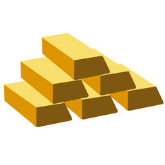 Fototapeta premium Gold bar Illustration 