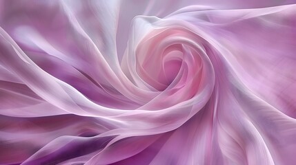 Obraz premium Elegant Pink Fabric Swirl Abstract Background