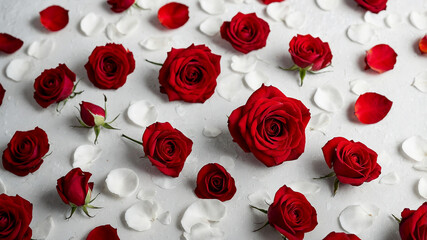 red rose flowers petals