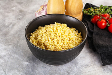 Organic wheat pasta - boiled ptitim