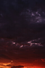 background image of evening sunset. beautiful sunset in the sky. evening dawn