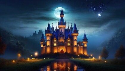 Obraz premium the city in the night