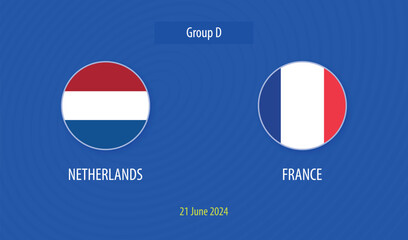Netherlands vs France soccer scoreboard Europe tournament 2024