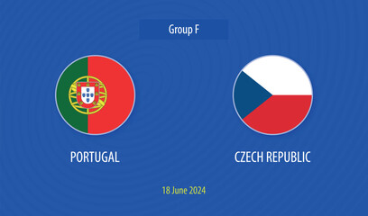 Portugal vs Czech Republic soccer scoreboard Europe tournament 2024