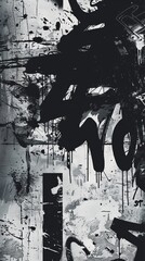 Naklejka premium Graffiti graphic background