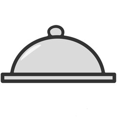serving tray icon illustration