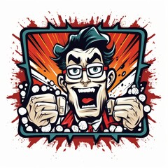 Cute cartoon filmstrip frame outline perfect for coloring books or social media posts.