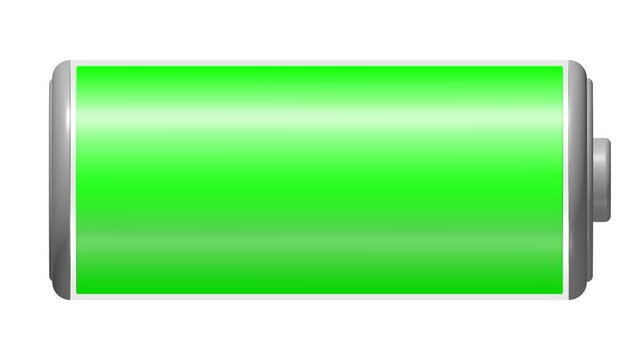 eine Batterie, ein Akku wird aufgeladen