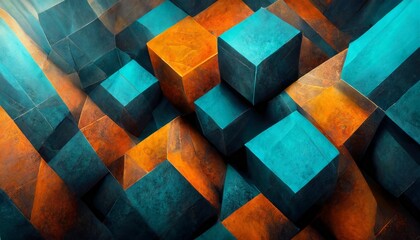 abstract background of cubes