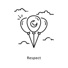 Balloons  vector filled outline icon style illustration. Symbol on White background EPS 10 File