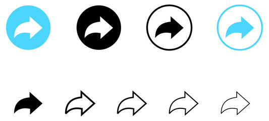 share arrow icon reply send forward icons button