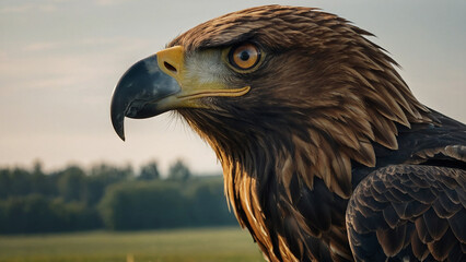 Fototapeta premium flying wild eagle ai generative
