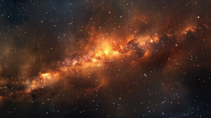 Naklejka premium Stars and galaxy space in the background