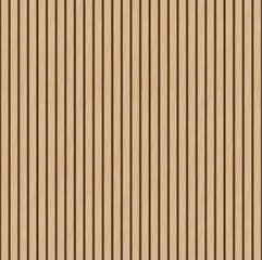 Wooden panel wall background. Wood realistic dark floor vector illustration. Vertical natural planks banner. Parquet board surface. Oak corrugated pattern