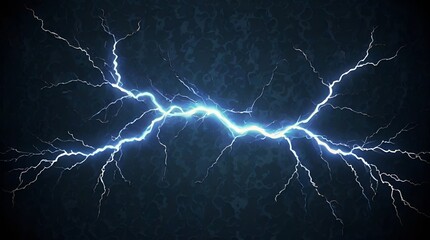 Fototapeta premium Granater AI A bright lightning bolt illuminating a dark background, creating a striking contrast.