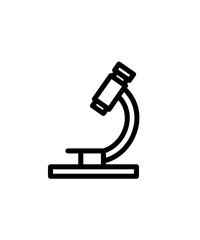 microscope isolated on white background