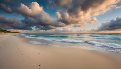 Fototapeta premium beach and clouds
