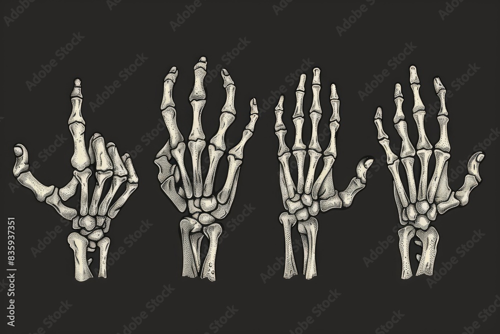 Poster A set of three different hand gestures, suitable for use in various contexts such as education, training, or advertising