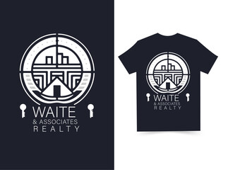 creative typography with Shapes in T-shirt design