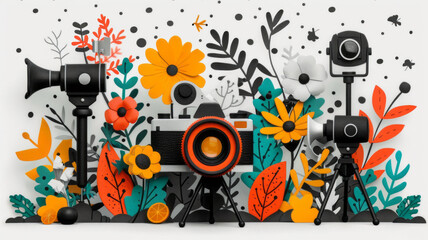 Obraz premium hero image A minimalist design depicting the concept of a video content strategy.generative ai