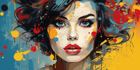 Abstract Female Face