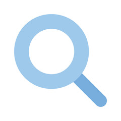 Well designed icon of magnifier, editable vector