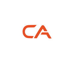 CA Logo, Letter C And Letter A Initial Logo Template