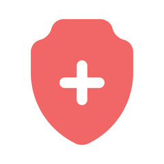 Security shield, protection, health insurance icon design