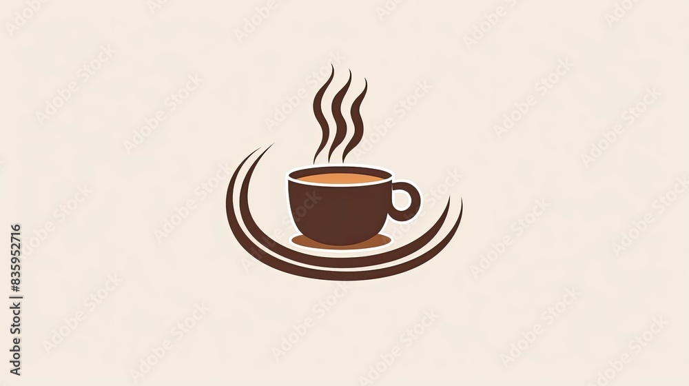 Wall mural coffee cup icon