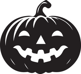 Naklejka premium Pumpkin for halloween silhouette vector EPS