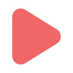 Play button icon design in trendy style, easy to use vector