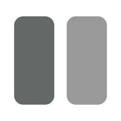 Pause button icon design, creative vector