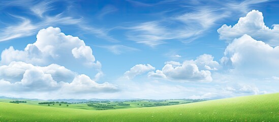 Obraz premium The nature panorama photo background for desktop wallpaper and other uses. Creative banner. Copyspace image