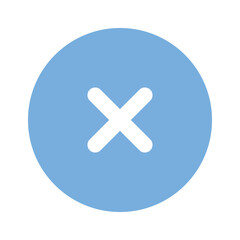 Remove or delete button icon, user interface vector